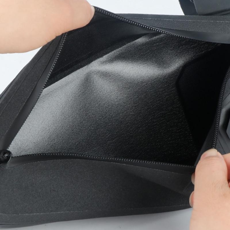 Wasserdichte Fahrrad-Vorderrahmentasche, Radsport-Lenkerstangen-Aufbewahrungstaschen zum Radfahren, Reißverschluss-Verschluss, Rennrad-Oberrohrtasche