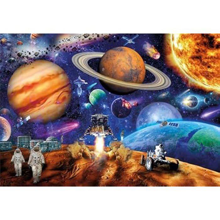 Puzzle pour Enfants - CLEMENTONI - Space Mission - 300 Pièces - Multicolore - Fabriqué en Italie