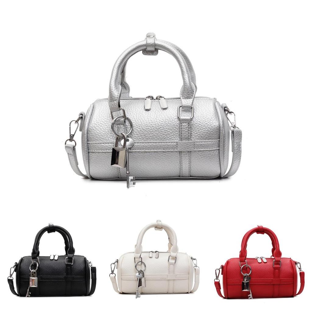 Solid Colorbag Women Summer Pu Casual Crossbody Bag With Zipper Closure For Daily Use
