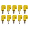 10PcsCelsiusSet 4mm Solderless Banana Plug Stackable Open Screw 30V AC‑60V   Maximum 24A for Electronics Industrial Equipment