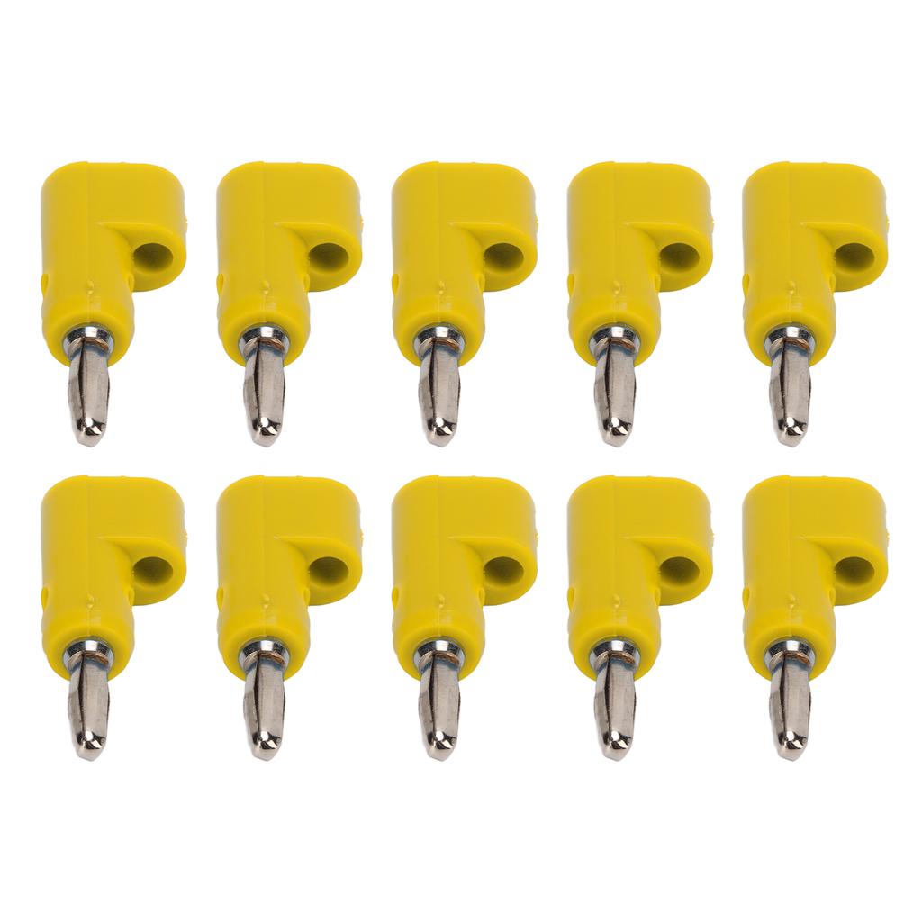 10PcsCelsiusSet 4mm Solderless Banana Plug Stackable Open Screw 30V AC‑60V Maximum 24A for Electronics Industrial Equipment