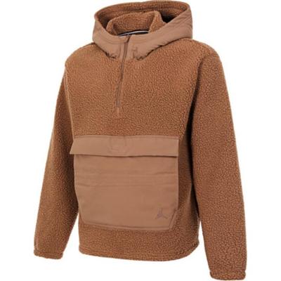 Jordan Flight AS M J Sherpa Top Soft Comfortable Versatile Long Sleeve Hoodie Men Tops Brown FV7453-223