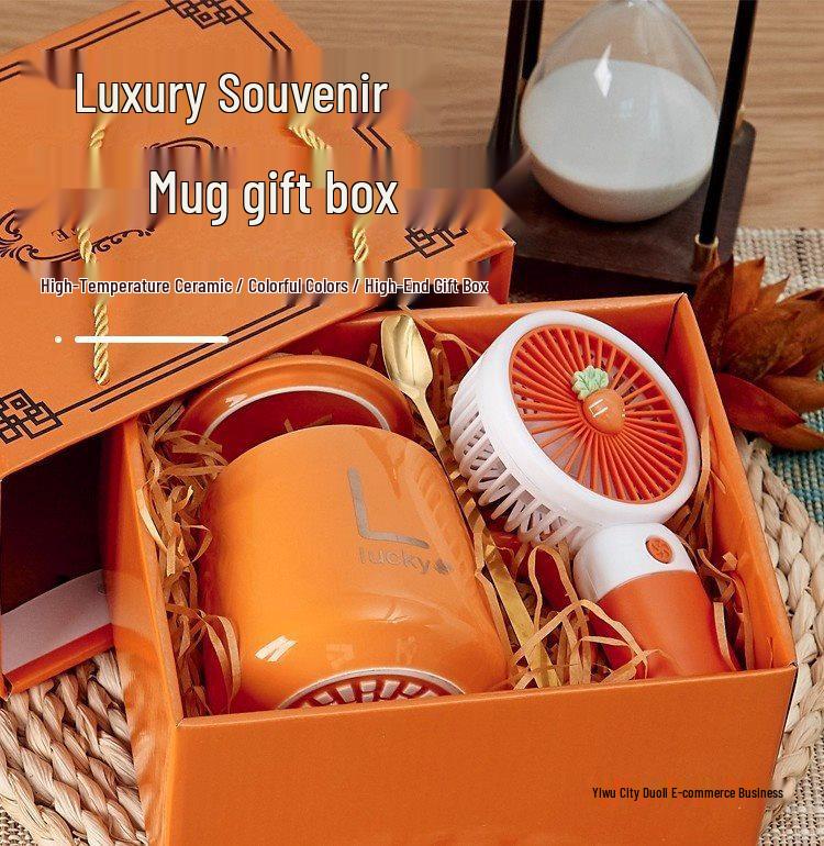 Anniversary Opening Gift Set: Mugs, Towel, Souvenir for Customers and Employees