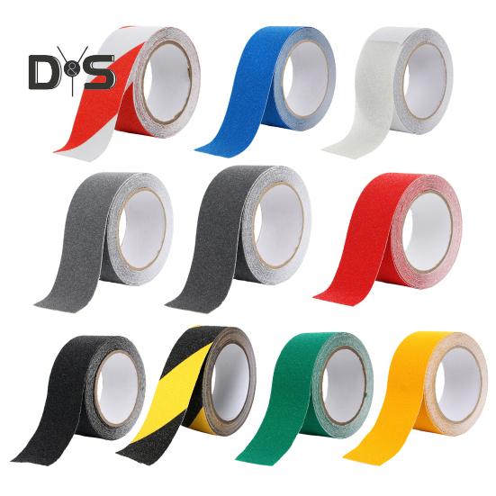 Bandă adezivă antiderapantă, rolă, tracțiune mare, impermeabilă, aplicare largă, instalare ușoară, bandă antiderapantă pentru scări interioare și exterioare, bandă adezivă pentru scări