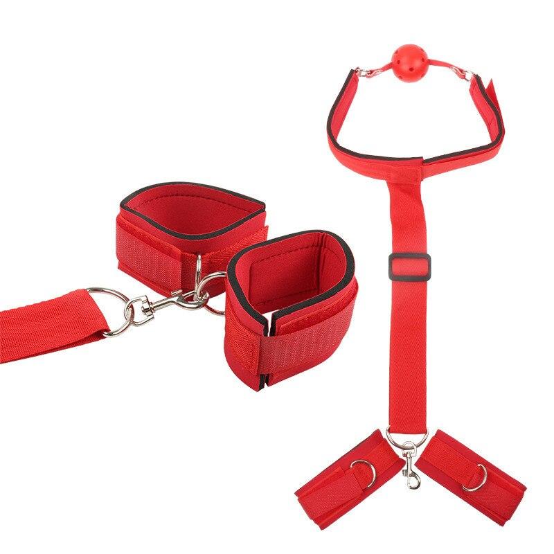 Ženská kožená pouta na krk Náramek Fetish Bondage Erotické sexuální hračky Bdsm omezovač Sexuální hračka pro pár Dospělý Sexy Ga
