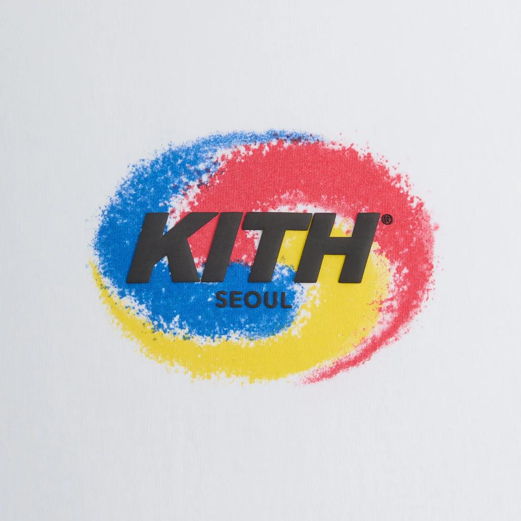 Kith Seoul Spiral Vintage Tee White Unisex Tops KHM032130-101