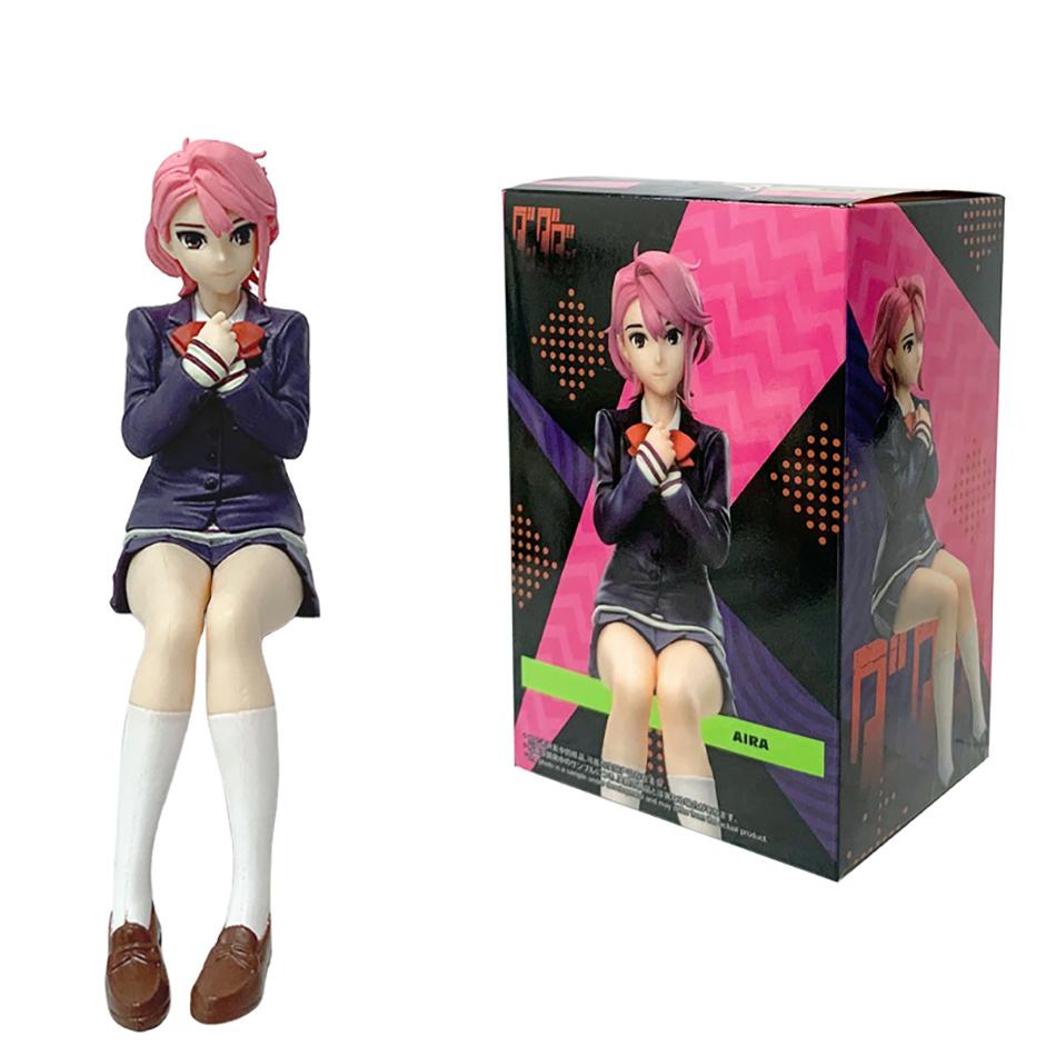 Latest Animation Dandadan Ayase Momo Shiratori Aira Sitting posture Animation Miniature Figure POLYVINYL CHLORIDE Collector Decor Miniature Playthings