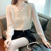 NaVaVa Women LoVely Pearl Lace V Neck Long sleeVe Blouse Nb3004