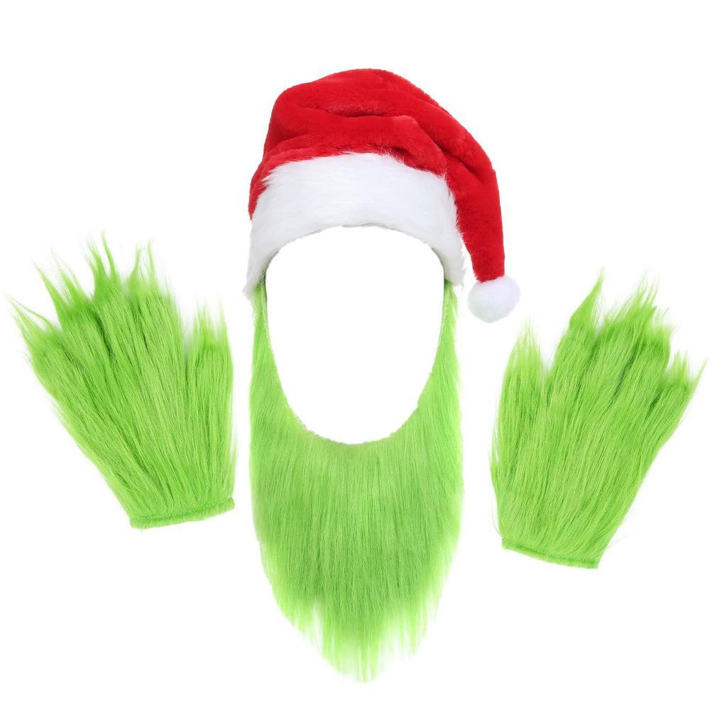Christmas masks The Grinch Christmas mask Red Monster Costume Role Play Funny
