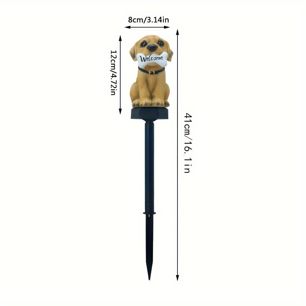 

Светодиодная лампа Puppy Bone на солнечной батарее для украшения сада и газона с надписью «Добро пожаловать» с теплой желтой подсветкой для дорожек