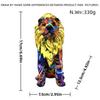 Resin Lion Figurine Decorative Sculpture Office Desk Home Entryway TV Cabinet Stylish Ornament