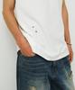 Endoor Struct Line Punching Sleeveless (White)
