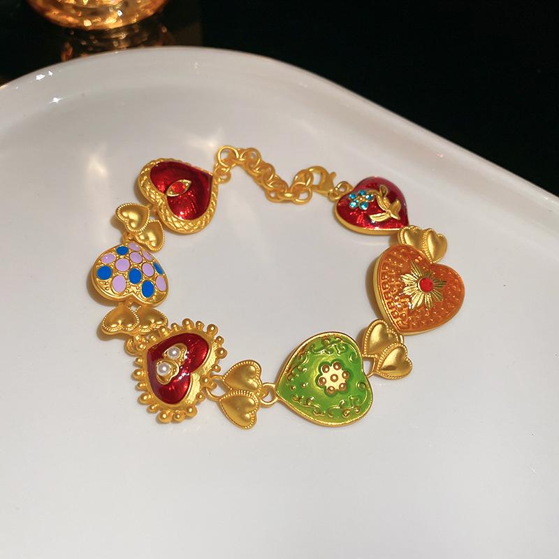 Cartoon Bee Jewelry Set: Cute Childlike Earrings & Necklace with Oil Drip Charm for Women