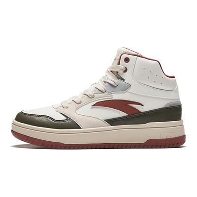 Série Lifestyle Zéro Sensation Rétro Polyvalent Antidérapant Durable Mi-Haut Chaussures de Skate Baskets Homme Blanc Noir Rouge 912448083-2