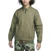 Nike Solid Color Logo Casual Collar Jacket Men Outerwear Green DQ6335-222