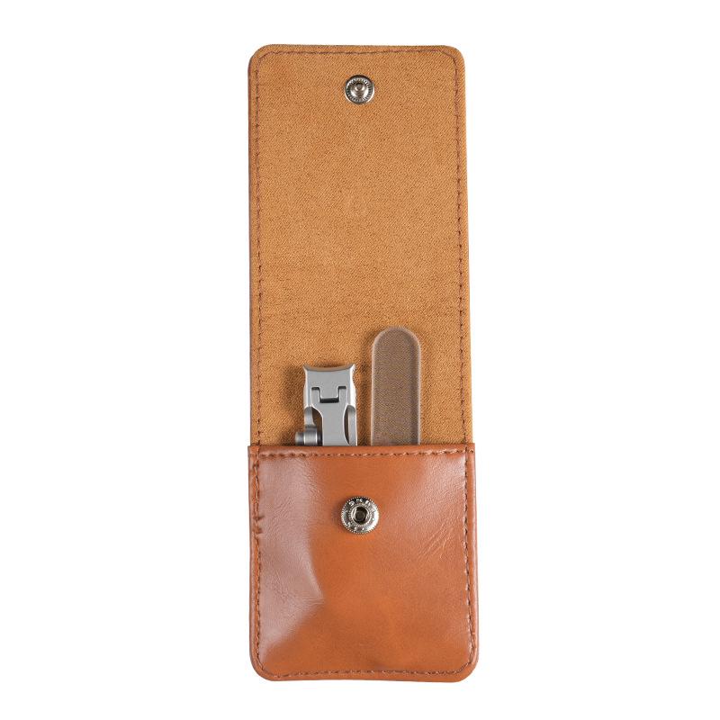 Portable Powder Steel Thin Nail Clippers Set with Anti-Splash Angled Flat Edge - New Model
