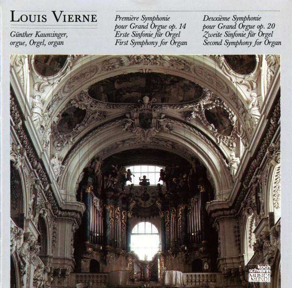 

LP Record GUNTHER KAUNZINGER Louis Viernr Orgelsinfonien VMS735 SCHWANN MUSICA 1987 Germany Classical Used