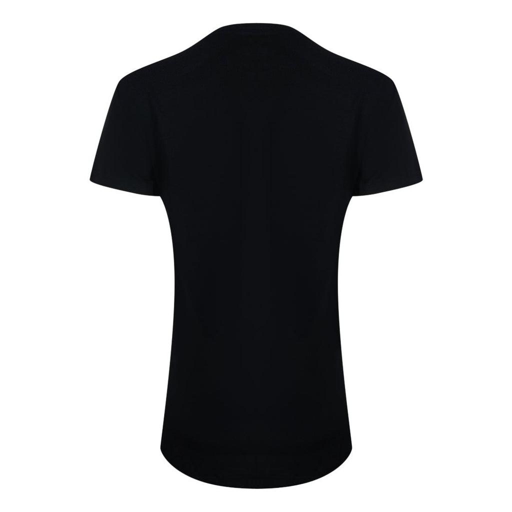 Love Moschino Damski Bawełniany Casualowy T-shirt z Warstwowym Logo