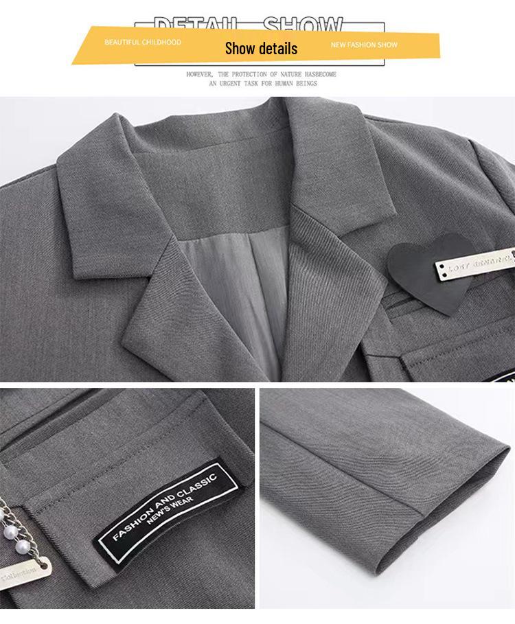 Girls' 2025 Fashionable JK Uniform Skirt Set - Academy Style Autumn Clothing for Primary School Students