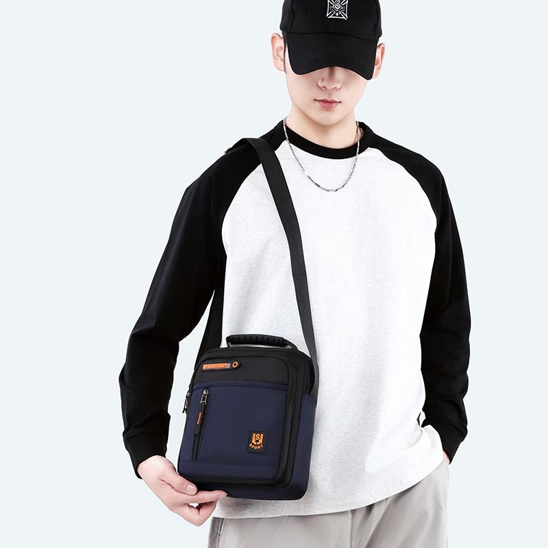 Men's Business Crossbody Shoulder Bag – Durable Oxford Cloth Sling with Big Capacity & Multiple Compartments