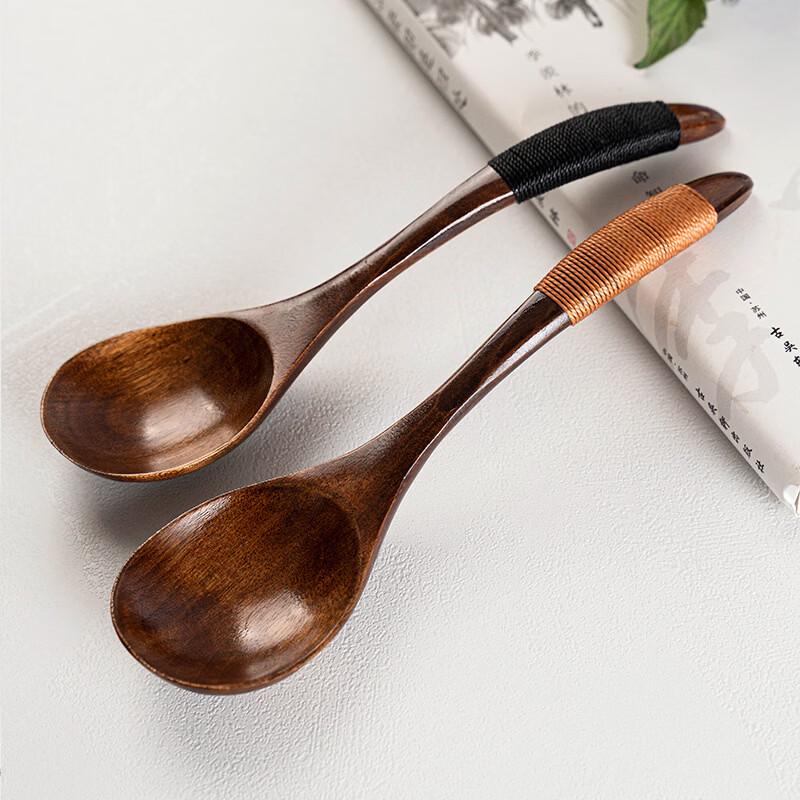 Abay Nanmu Wooden Mouse Tail Spoons Set