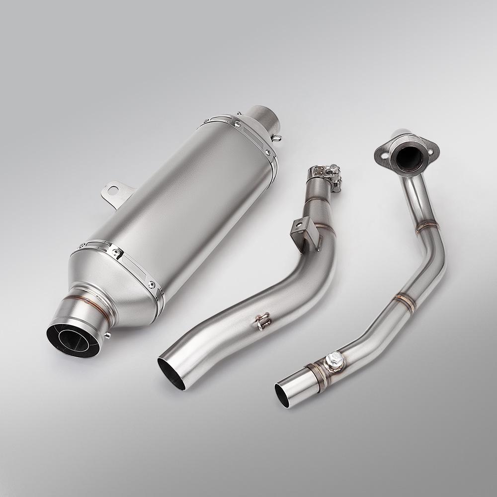 CRF300 Stainless Steel Exhaust System: Split Front & Rear Pipe Muffler Set