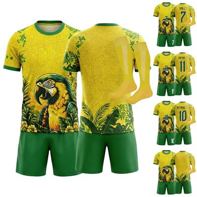 Conjunto de Uniforme de Fútbol para Hombre Tres Piezas Atuendo Deportivo Camiseta de Equipo Pantalones Cortos Calcetines Tejido Transpirable Diseño Ligero para Entrenamiento Deportivo