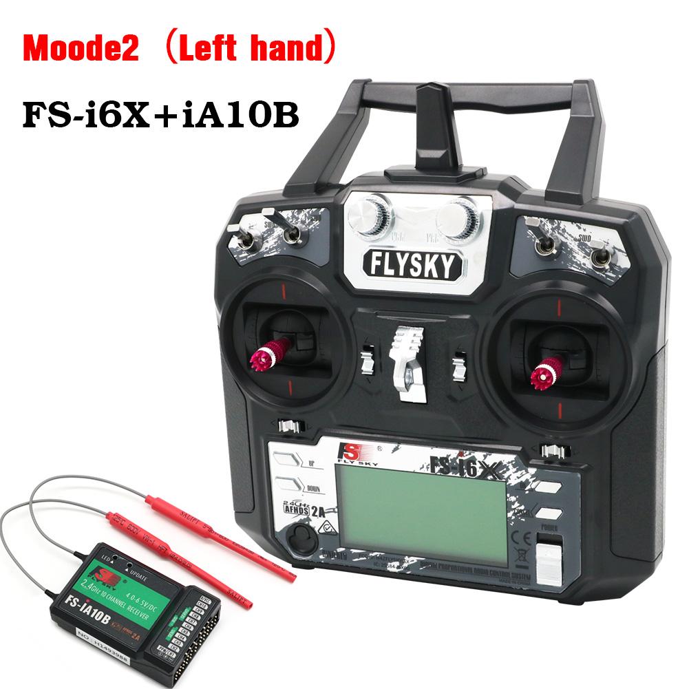 FLYSKY FS-i6X I6X 10CH AFHDS 2A Radio Transmitter with X6B IA6B IA10B A8S Receiver 2.4GHz for RC Aairplane Helicopter FPV Drone