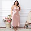 Yaoting Women's Plus Size Ice Silk Camisole Nightdress for Summer - CQ311