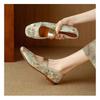 2025 New Autumn Chinese Style Cheongsam Flat-bottomed Hanfu Embroidered Flat Shoes Embroidered Square Head Single Shoes Mary Jane Shoes