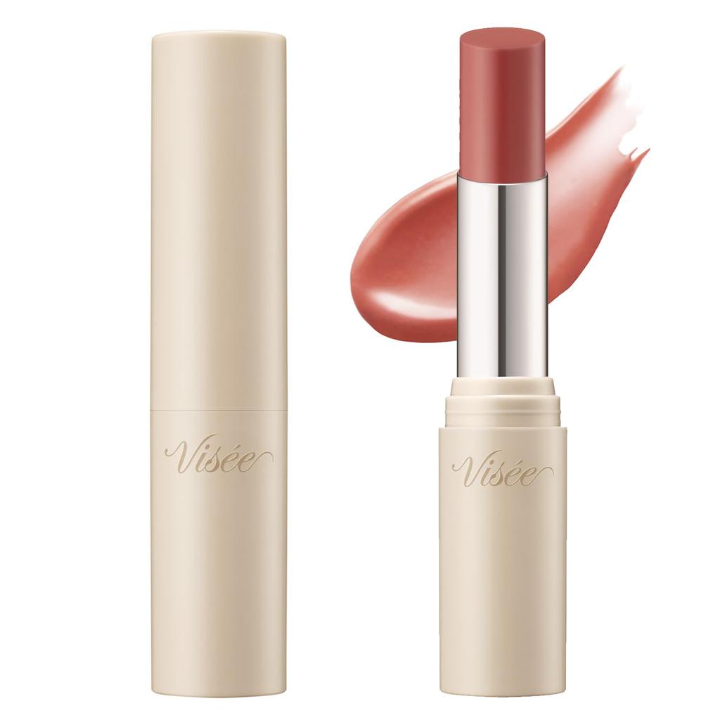 Visee Essence Plump Balm [Alle 6 Farben] 3,3g - Glänzender Feuchtigkeitsspendender Lip Plumper Balm mit Serum für Volumen