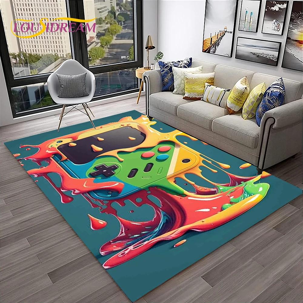 Game Boy GamePad consola de juegos Retro alfombra para el hogar sala de estar dormitorio sofá felpudo decoración, alfombra para área de niños alfombra antideslizante