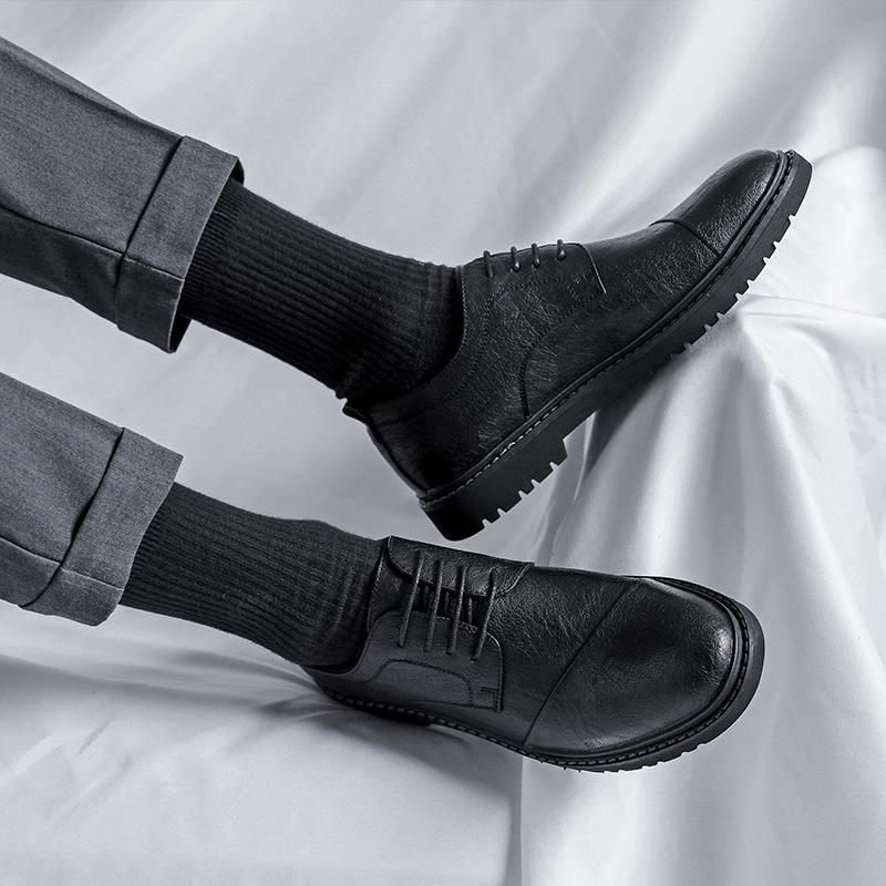 Lederschuhe Herren Business Casual Lederschuhe Kleid Mode Lederschuhe Koreanische Version Britischer Stil Trend Herrenschuhe 6312-R