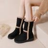 Winter new snow boots women's cold-proof velvet thickened versatile warm snow cotton shoes