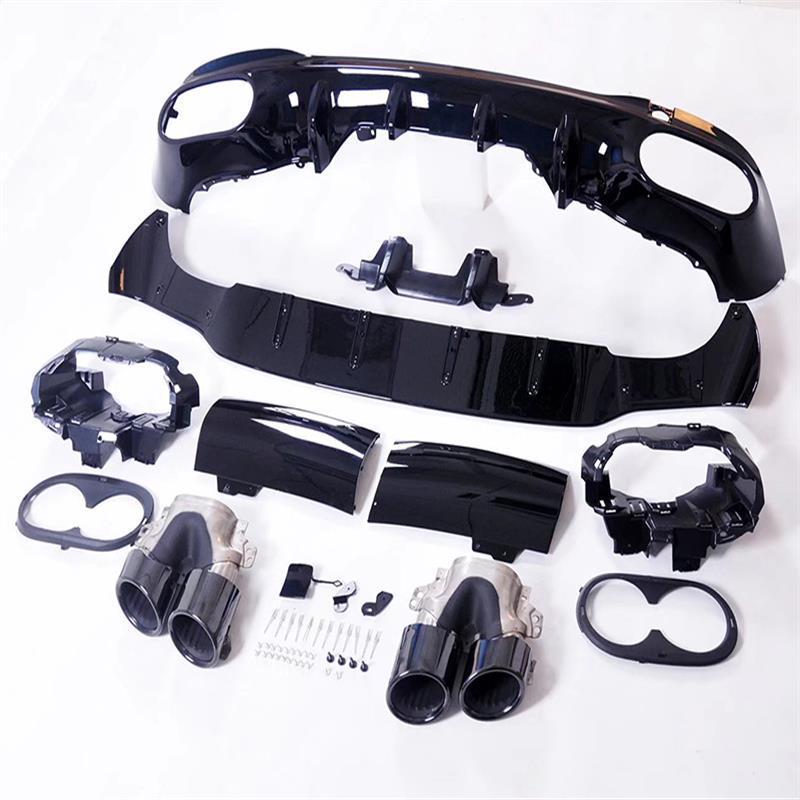 Compatible Rear Quad Exhaust Tailpipe for Mercedes-Benz CLA200/CLA260/AMG CLA45/CLA35