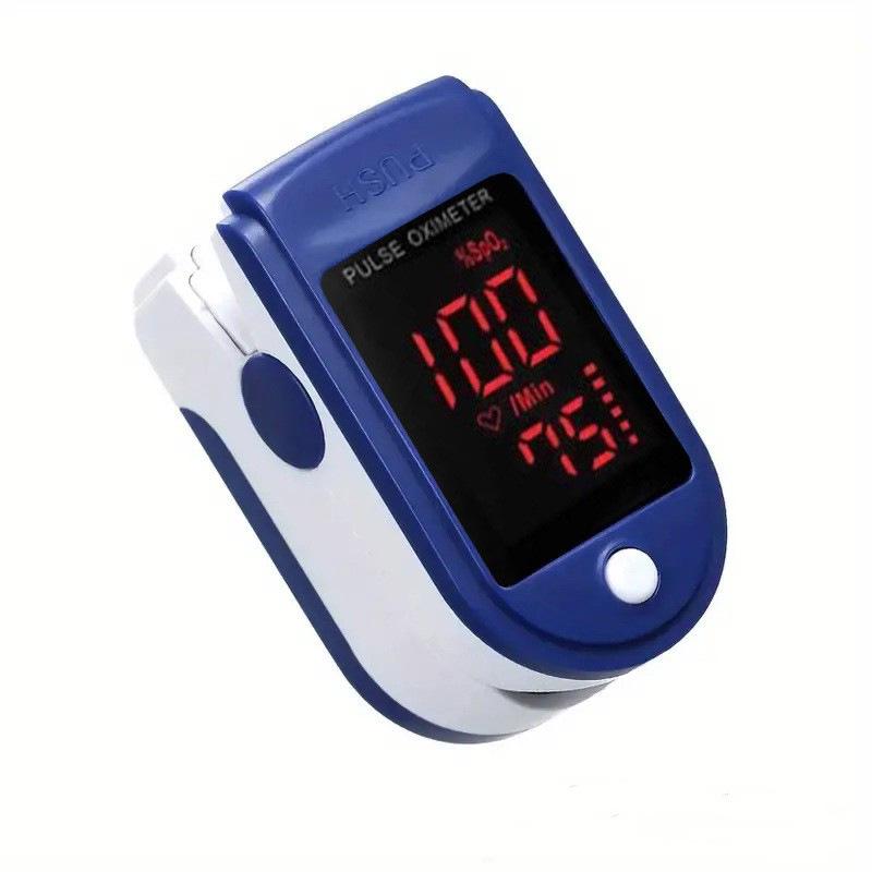 LK87 Fingertip Pulse Oximeter: Heart Rate & Oxygen Monitor, Black Gem