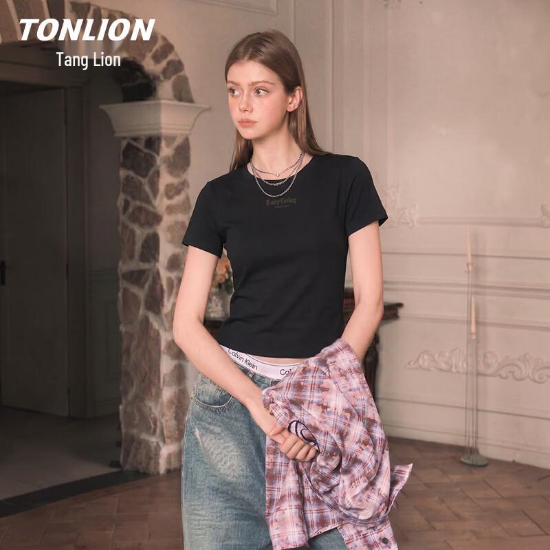 TonLion Women s Slim-Fit Short Sleeve T-Shirt XL