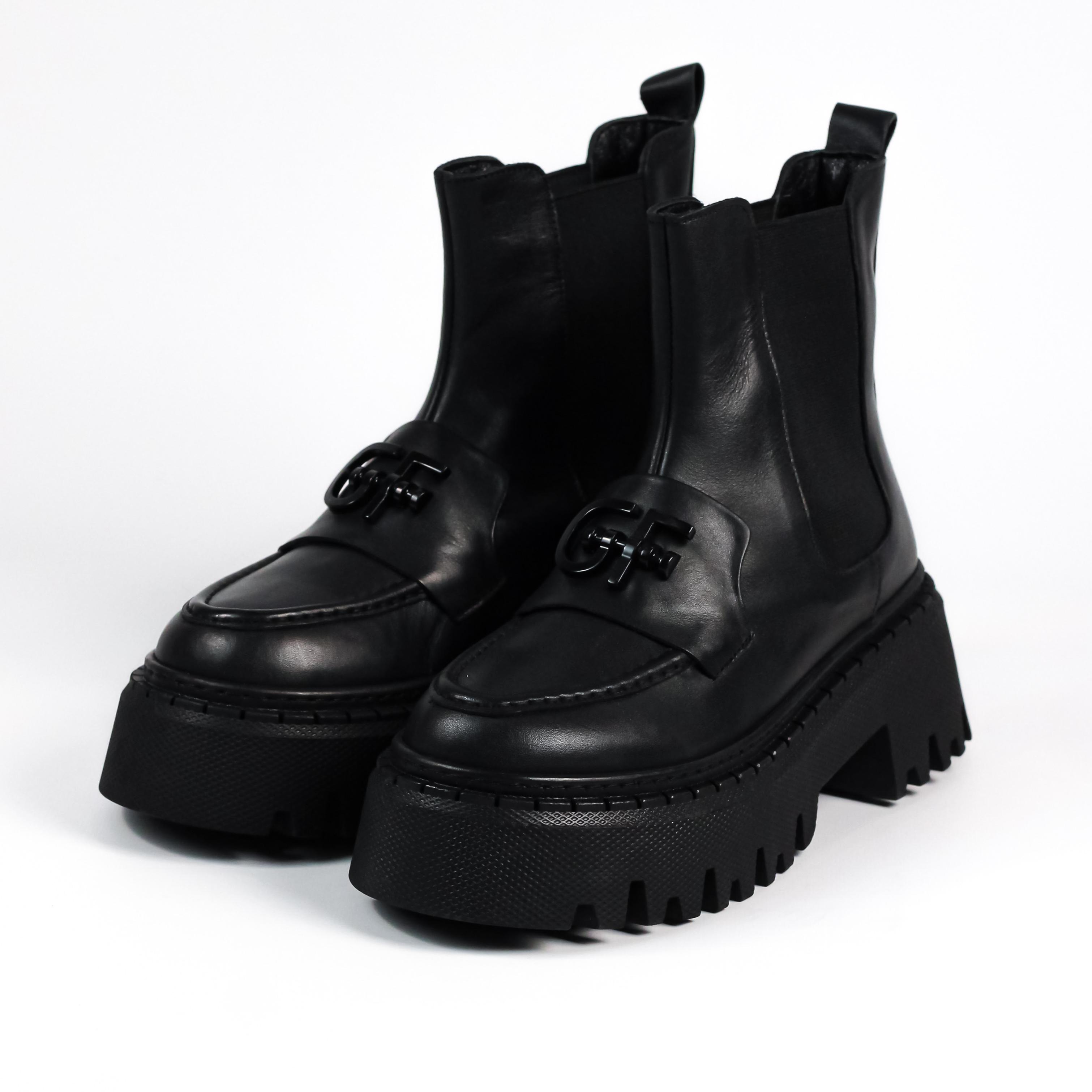 

Черевики AQUAMARIN 3520 36 Чорні шкіра 40 чорний