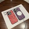 Wireless Charging Magnetic Leather Case For iPhone 16 15 14 13 12 11 Pro Max 14 Plus For Magsafe Bumper Shockproof Cover