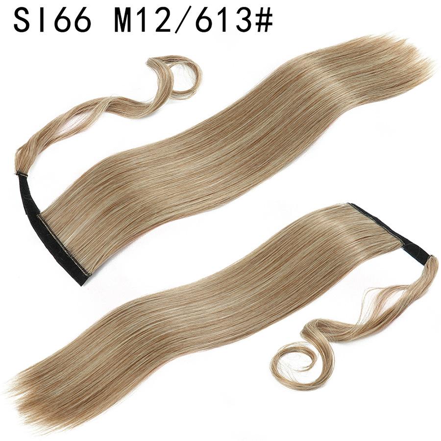 LISI HAIR Synthetic Fibers Are Clipped Onto A Ponytail Hairpin To Extend The Length of A Woman's Hair At High Temperature