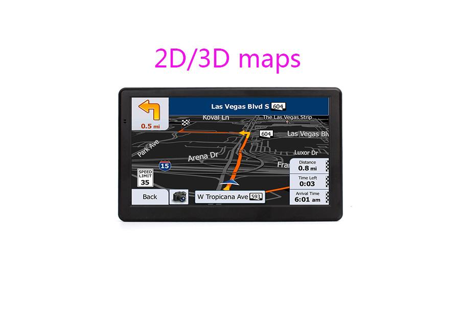 7Inch Touch Screen Car Truck GPS Navigation 8GB 128MB with Canada Mexico US Maps