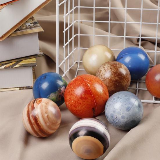 9Pcs 6CM Planet Ball Toy Solar System Star Cognition Early Education Stress Relief Slow Rebound Sponge Squeeze Fidget Ball Kids Adults Gift