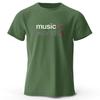 Men's Music World Printed T-Shirt 100% Cotton Oversized Classic Funny Graphic Tees for Men Women Summer Tops