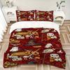 3pcs Harry Potter Bedding Set, Soft Polyester Duvet Cover and Pillowcases Machine Washable Seasons all suitable 84