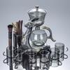 2025 High-End Automatic Glass Tea Set with Magnetic Teapot and Kung Fu Cups