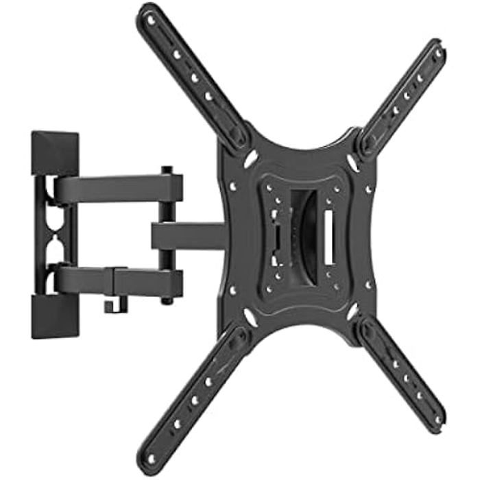 Support Mural Extensible Pour TV 17-55" - GRIFFIN - Inclinable - Noir