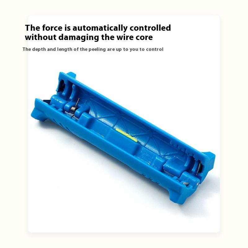 Round Grip Spring Lever Electrical Wire Stripper Pen Rotary Coax Coaxial Cable Wire Pen Cutter Audio Video Cable Stripping Tool