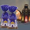 50/100Pcs Eid Mubarak Gift Bags with Rope Holiday Packaging Pouches for Children Girl Boy Birthday Party Wrapping