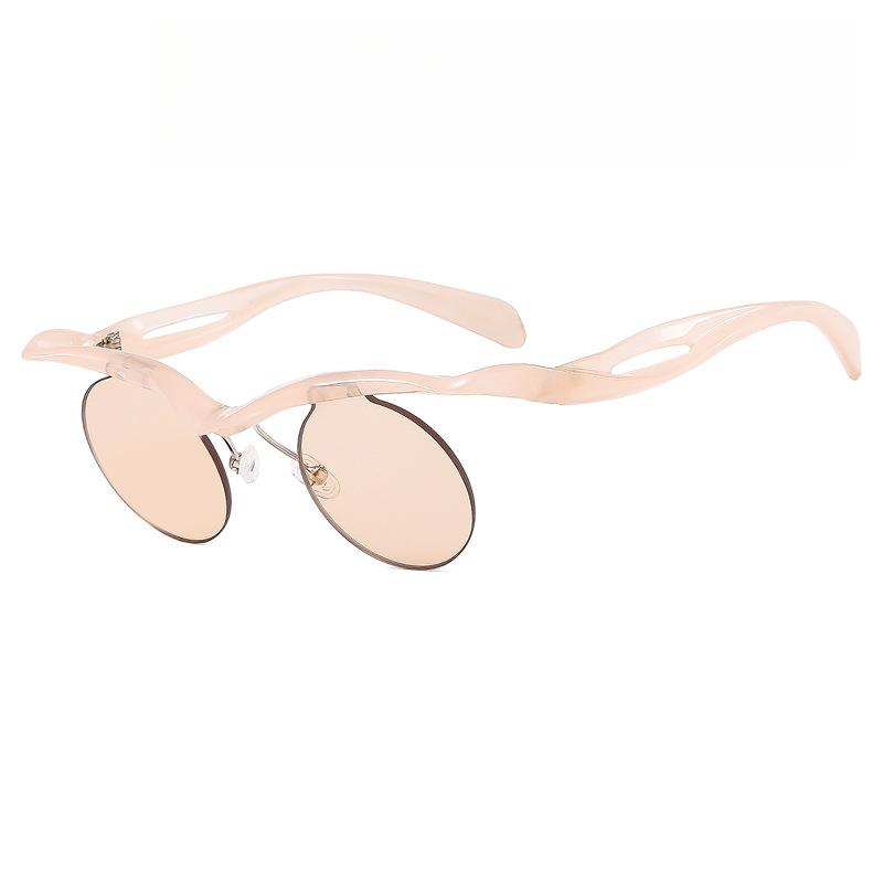 

Fashion Round Frameless Women s Sunglasses Retro Trend Spring and Summer Bright Colors Suitable for Shopping and Vacation Use