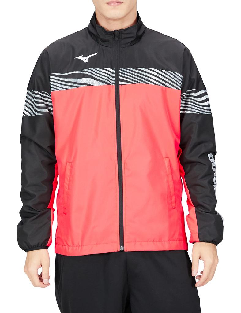 Mizuno Breath Thermo Warmer Tennis Dynamotion Driven Pink x Size M Jacket, Fit, Moisture-Wicking, Heat-Generating, Water-Repellent, Windproof,